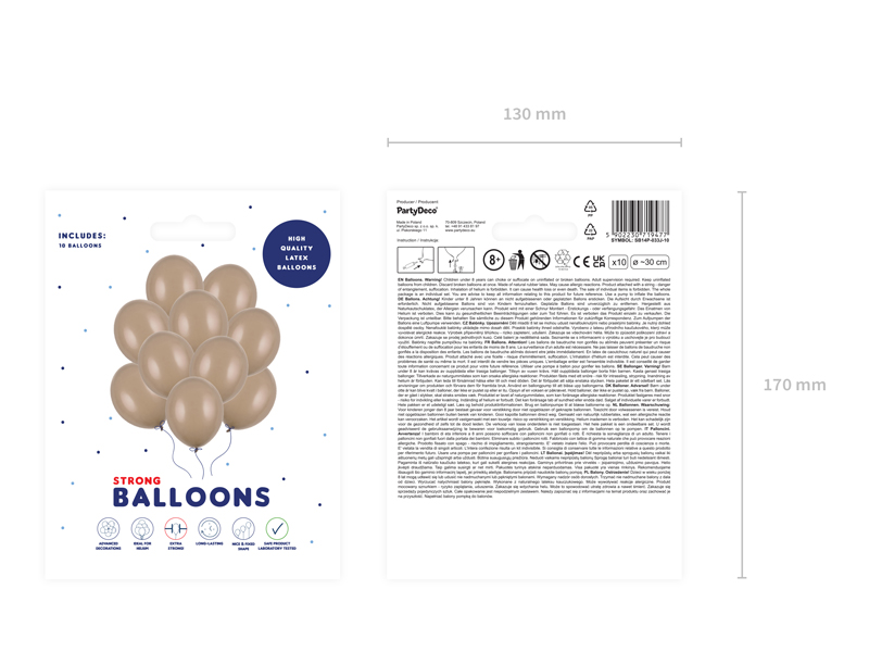 balloons, latex balloons, golden balloons, party decor, packaging