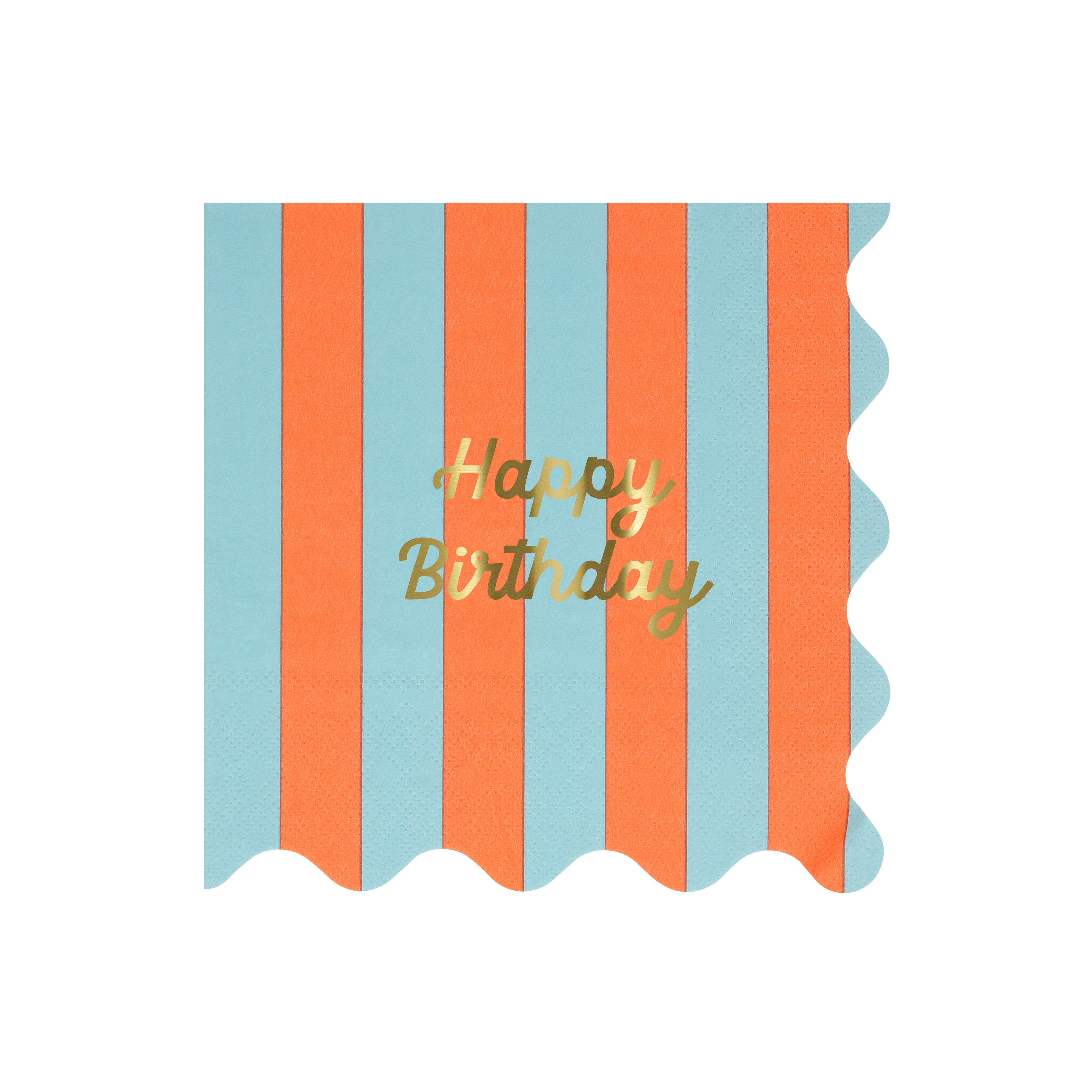 Geburtstagskarte, Streifen, Blau, Orange, Geburtstag
