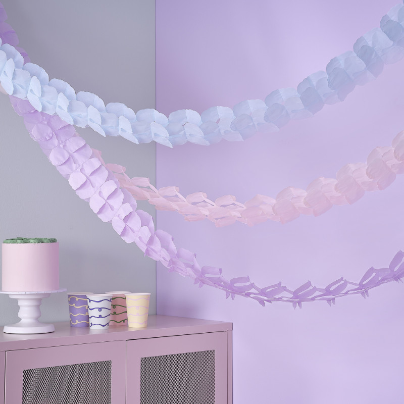 Kindergeburtstag-Girlande-Papier-Pastell-2