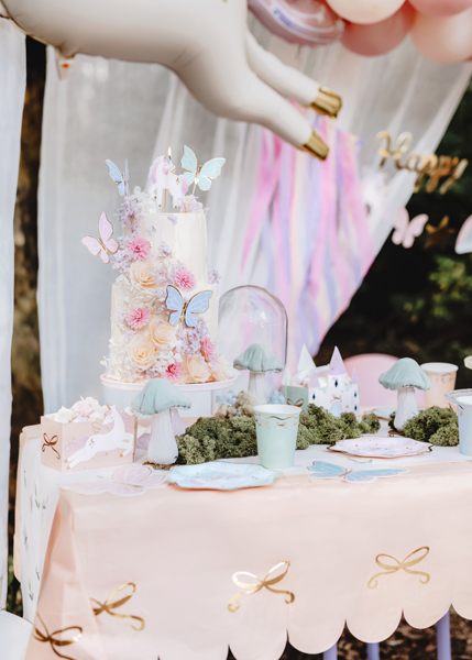 torte, hochzeitstisch, blumen, pastell, dekoration