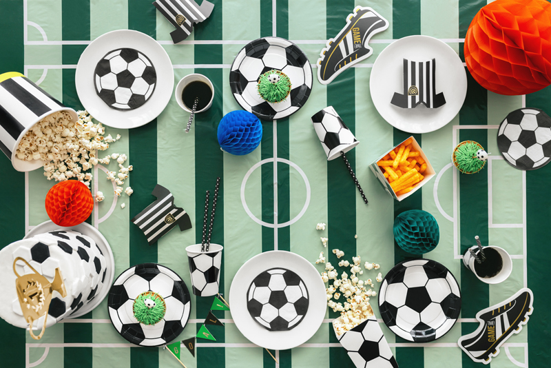 Besteck, Fußball, Sport, Mahlzeit, Leute