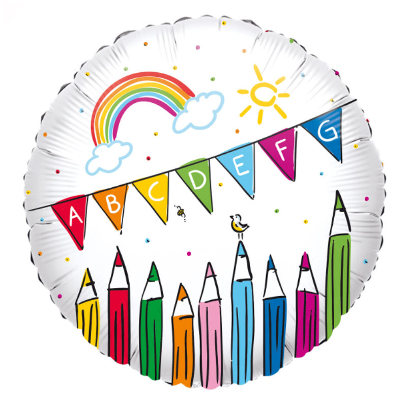 Kindergeburtstag-Folienballon_rund_Schulstart