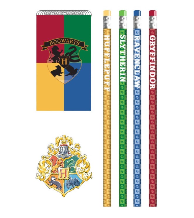 Hogwarts, Papperblock, Schreibset, Bleistift, Sortierte Stifte