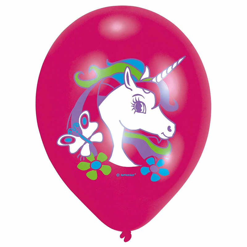 Luftballons Einhornzauber, 6 Stk.