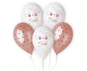 Ballons, Meow, Tierischer Stil, Party, Deko