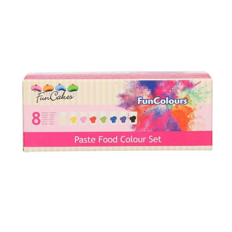 Funcakes Lebensmittelfarbe Set, 8tlg.