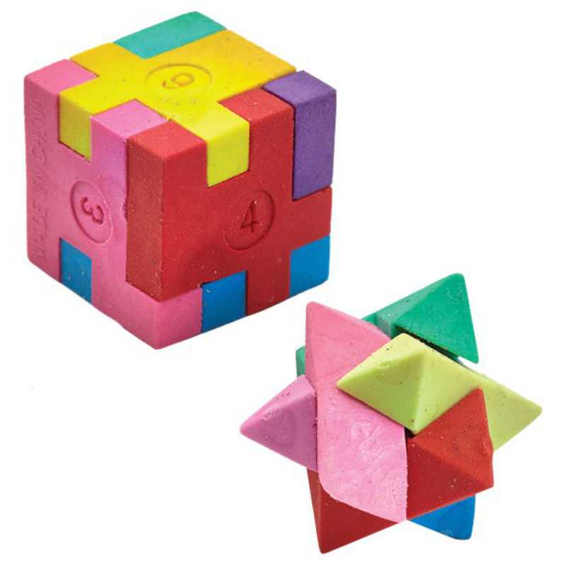 Radiergummi Rätselwürfel, 4 Stk