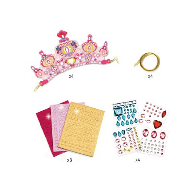 Kindergeburtstag-Djeco_Mosaik_Diademe_Prinzessin_3