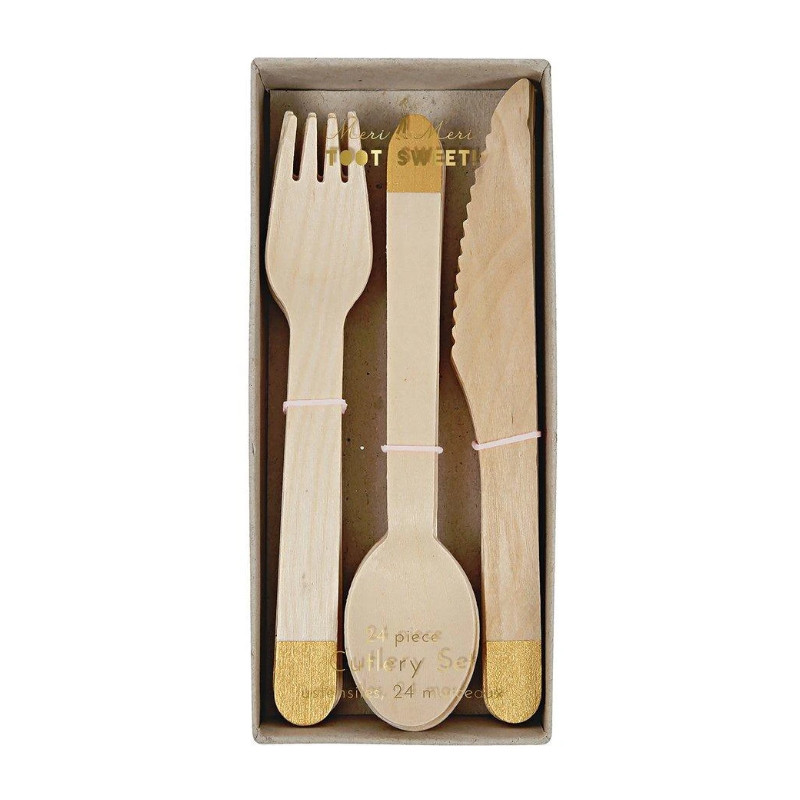 Holzbesteck Meri Meri Gold
- Partybesteck - Tischedeko Kindergeburtstag - Deko Kinderparty - junior-partyshop.ch