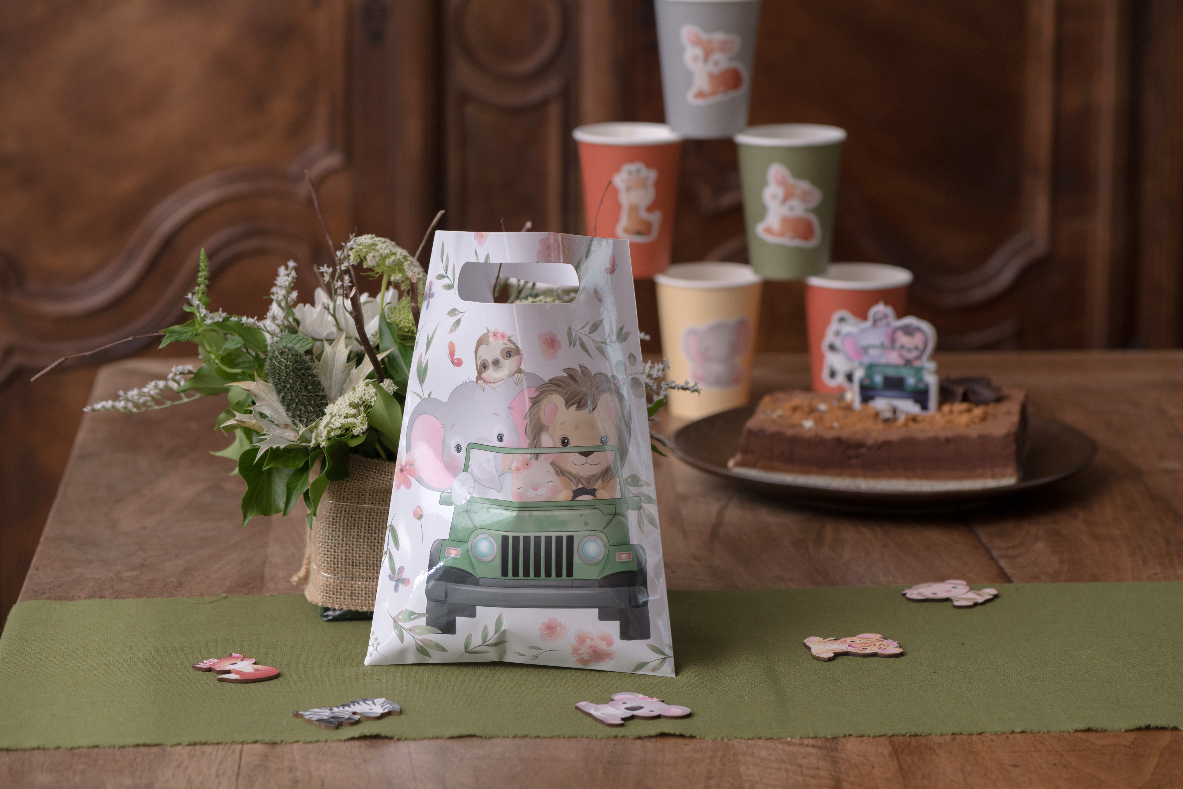 Zuckerguss, Blume, Blumen-Arrangement, Blumenstrauß, Tasse