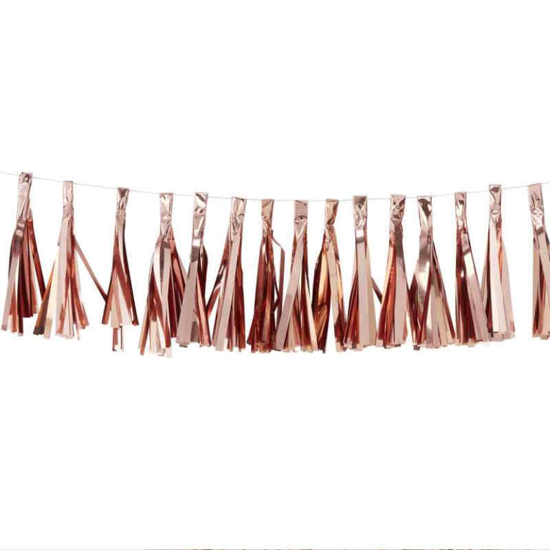 Tassel-Girlande Rose Gold