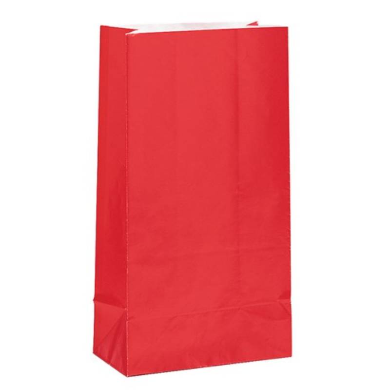 Sacs de fête rouge, 12 pcs.