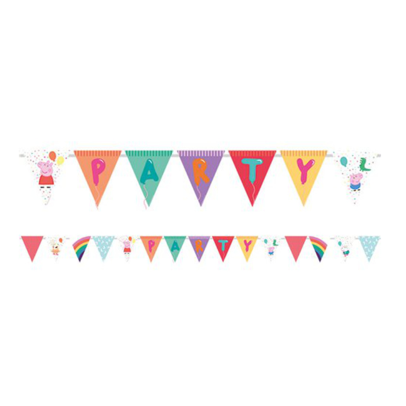 Kindergeburtstag-Girlande_Peppa_Pig_Bunting_4m_1