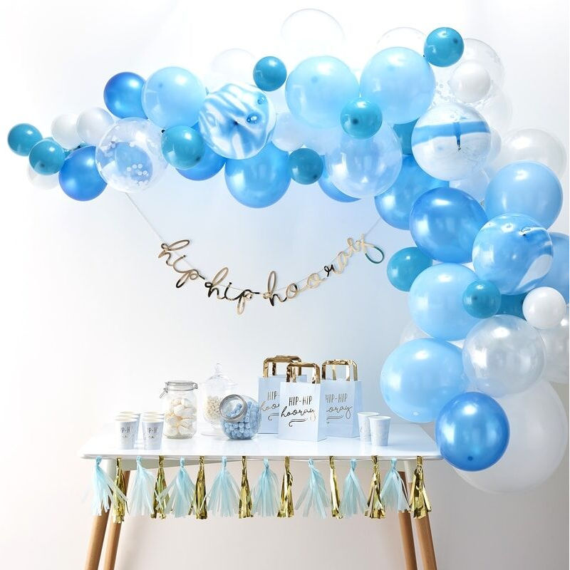 Kindergeburtstag-Ballonbogen_blau