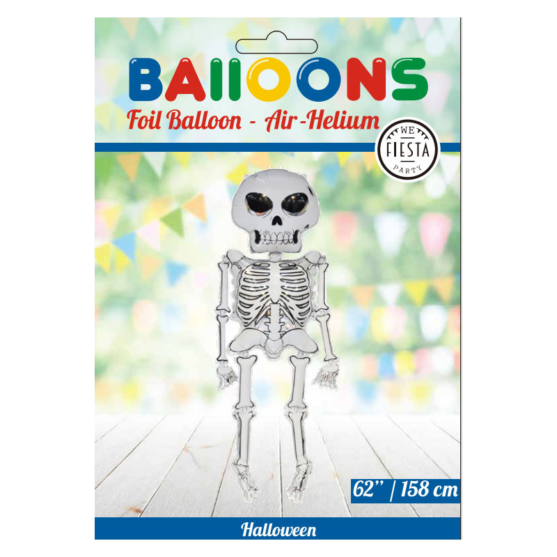 Kindergeburtstag-Folienballon-Skelett-2