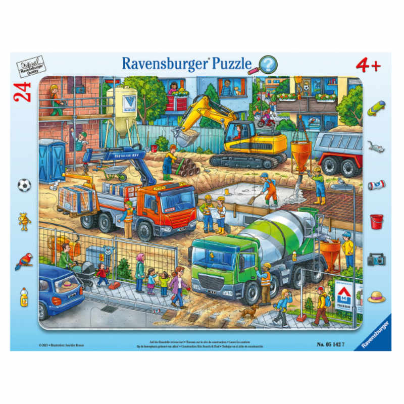 Puzzle Baustelle, 24tlg.
- Geschenk für Kinder - Geschenk Kindergeburtstag - junior-partyshop.ch