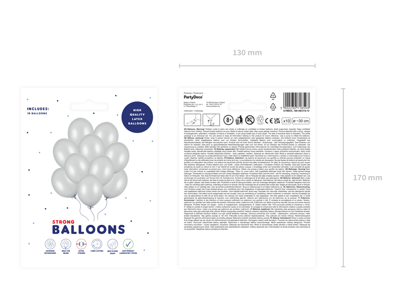 Balloon-Set, Latexballons, Silberballons, Partyballons, Dekorationen