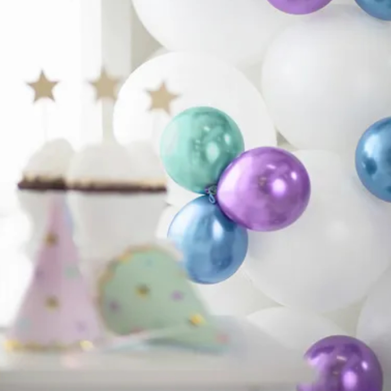 Kindergeburtstag-Luftballons_Glossy_Dunkelgruen_50_Stk_2