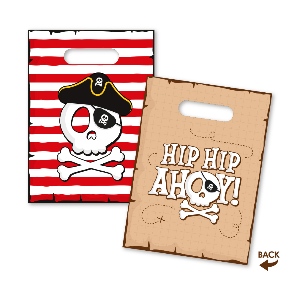 Pirate, Schädel, Kreuzknochen, Tasche, Piraten-Thema