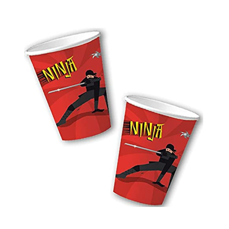 Kindergeburtstag-Partybecher_Ninja_Party_8_Stk