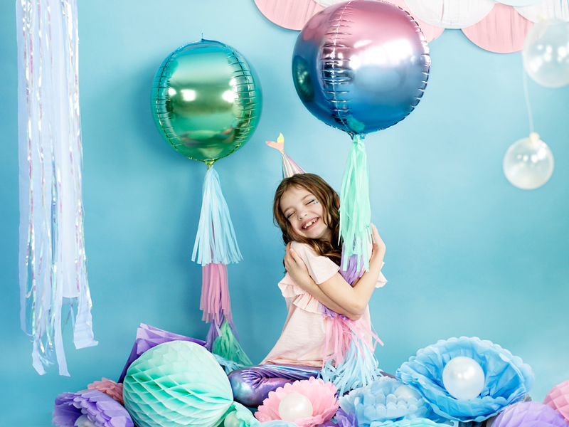 Ballon, Kinderfeier, Partydekoration, Bunt, Schaufenster