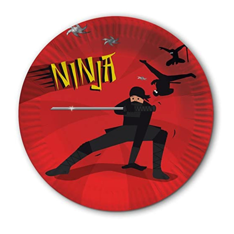 Kindergeburtstag-Partyteller_Ninja_Party_8_Stk