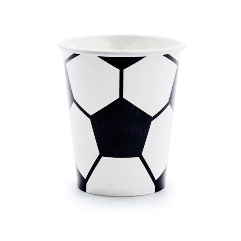 Becher Fussball, 6 Stk.