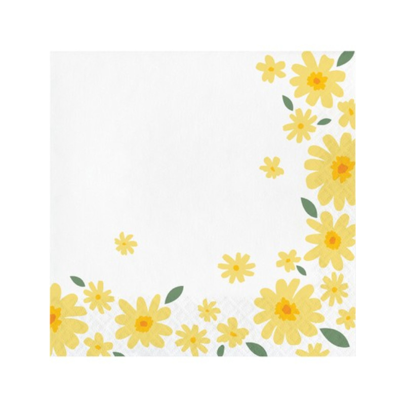 Kindergeburtstag-Servietten-Ganseblumen-1