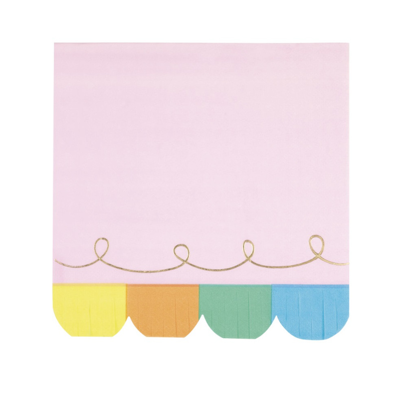 Kindergeburtstag-Servietten-Rainbow-Birthday-Sweets