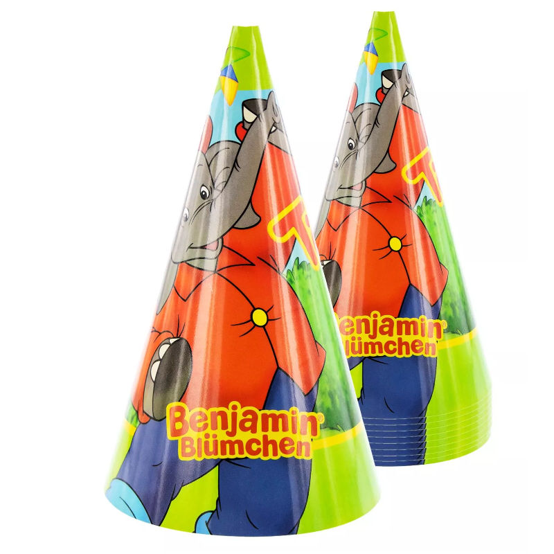 Chapeaux de fête Benjamin l'éléphant, 10 pcs.