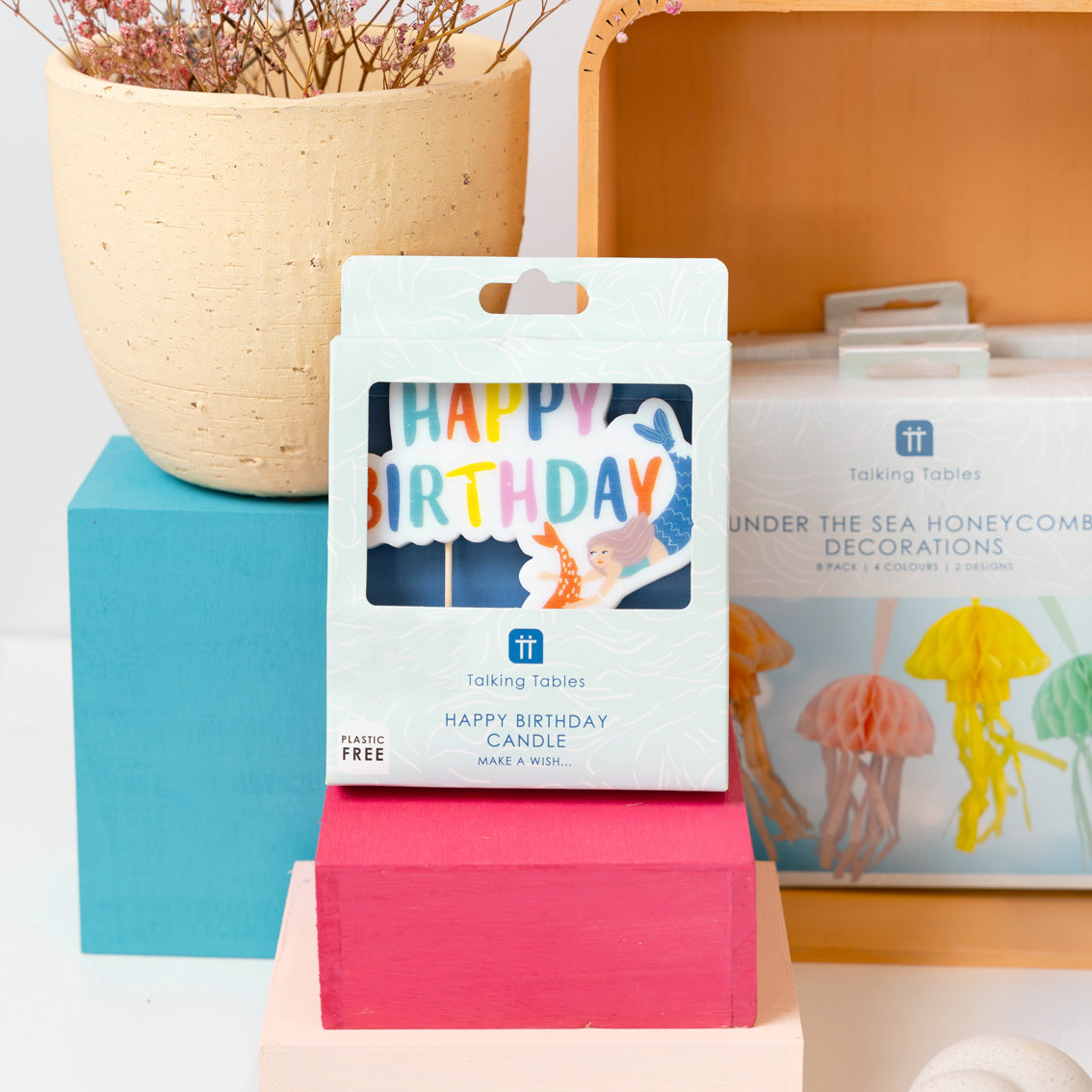 kinderparty waves-candle-hb