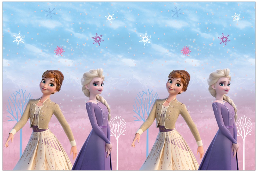Figur, Eiskönigin, Disney Stil, Duo-Kunstbild, Winter Szene