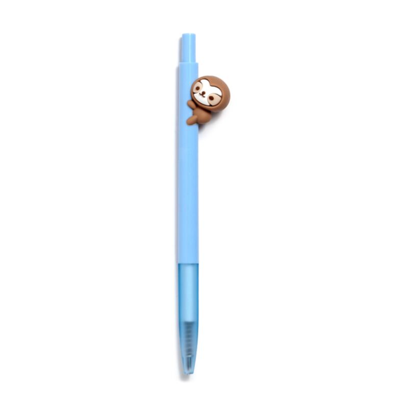 Kugelschreiber, Druckbleistift, Blaue Farbe, Clip-Charakter, Sloth-Aufnäher