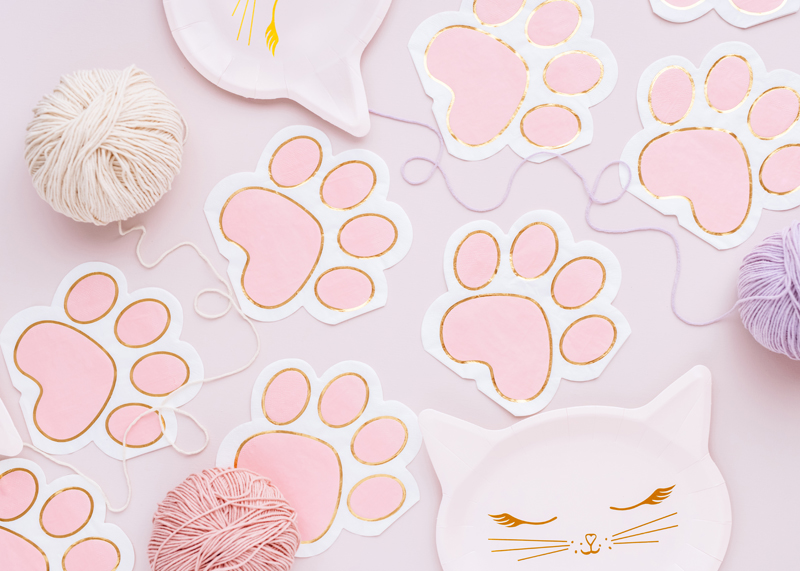 pfote, ausschnitt, pink, garne, katzenmaske