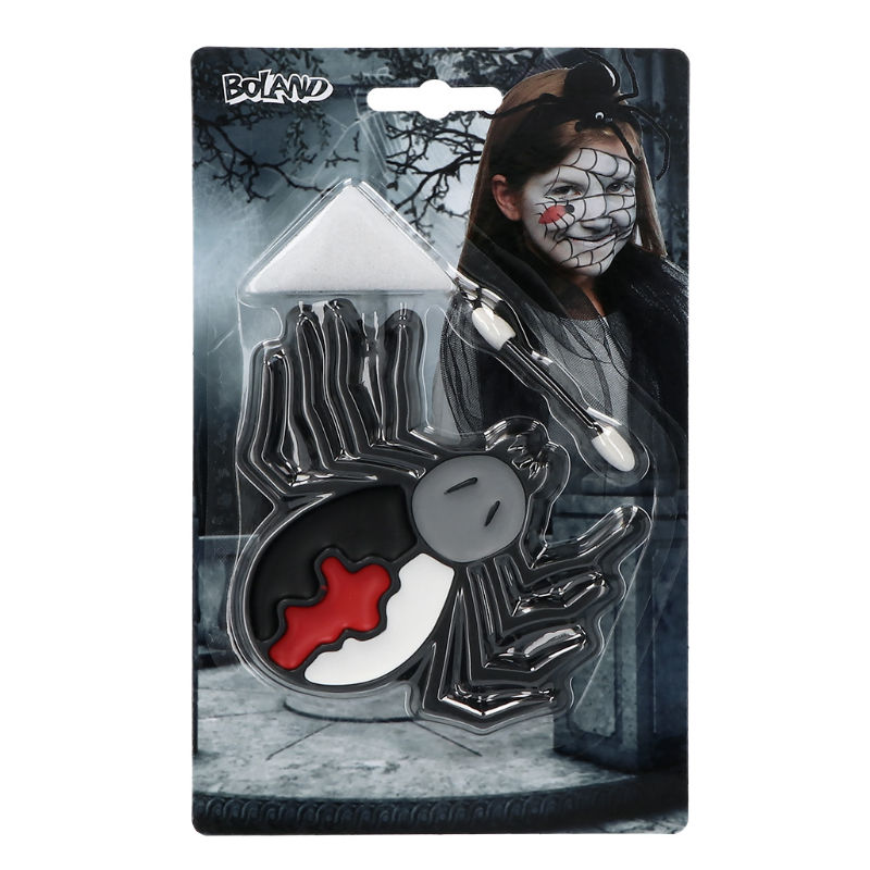 Schminkpalette Halloween Spinne
- Verkleidung Kindergeburtstag - Partyunterhaltung Kinder - Kostüm Party - junior-partyshop.ch