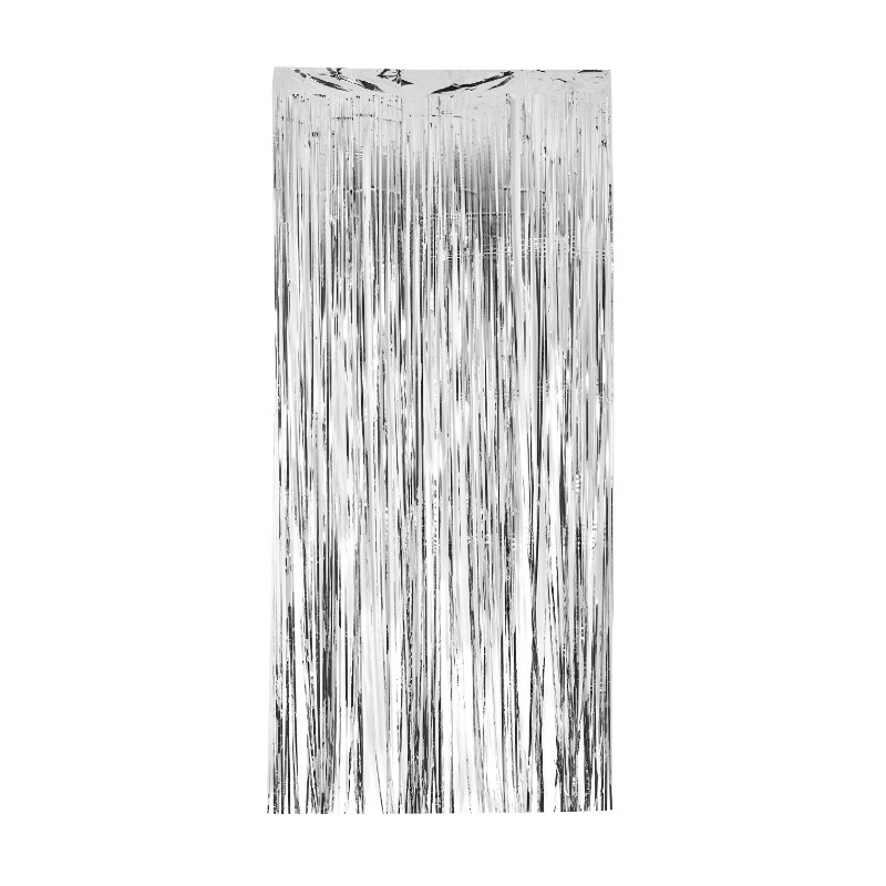 Rideau à franges argent