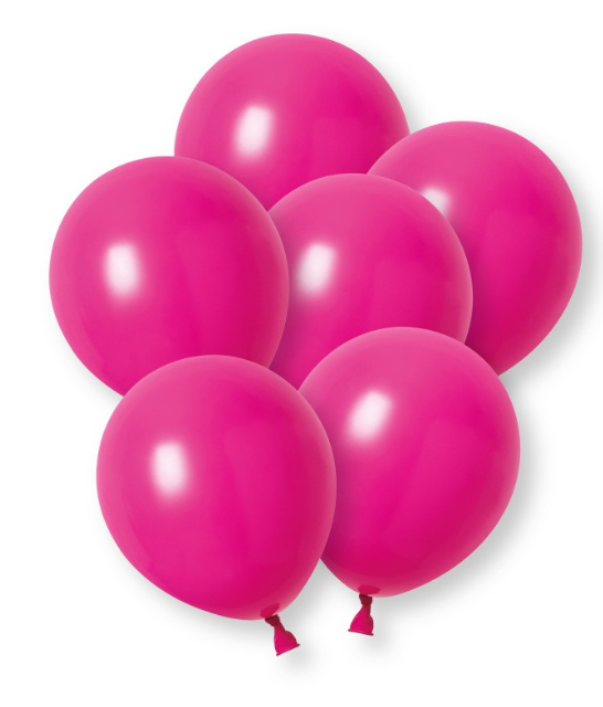 Luftballons fuchsia, 10 Stk.