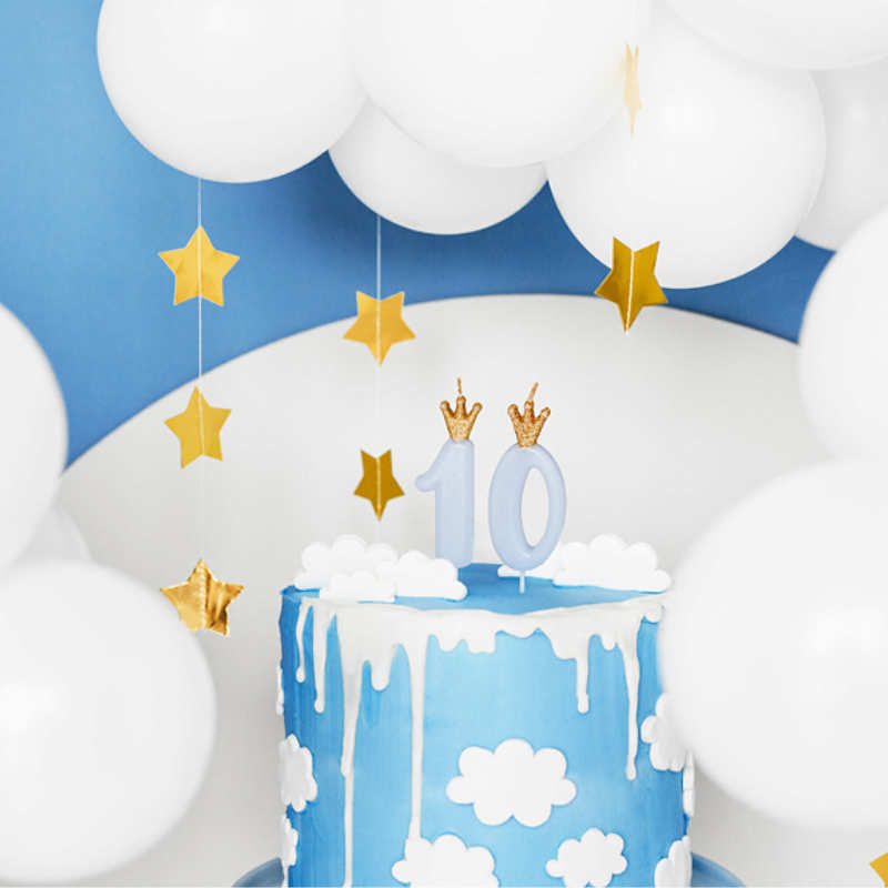 Kindergeburtstag-Zahlenkerze_Zahl_mit_Krone_Blau_1