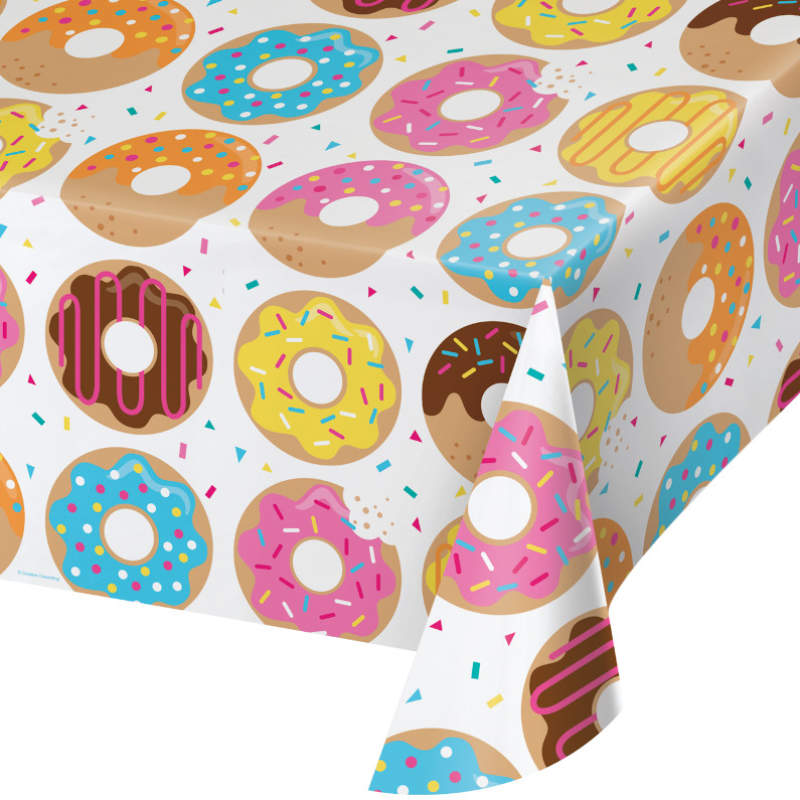 Kindergeburtstag-Tischdecke-Donuts