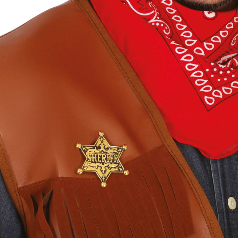 Kindergeburtstag-Sheriff-Stern-aus-Metall
