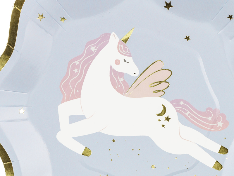 Einhorn, Weißes Einhorn, Pastell, Gold-Akzente, Mythisches Wesen