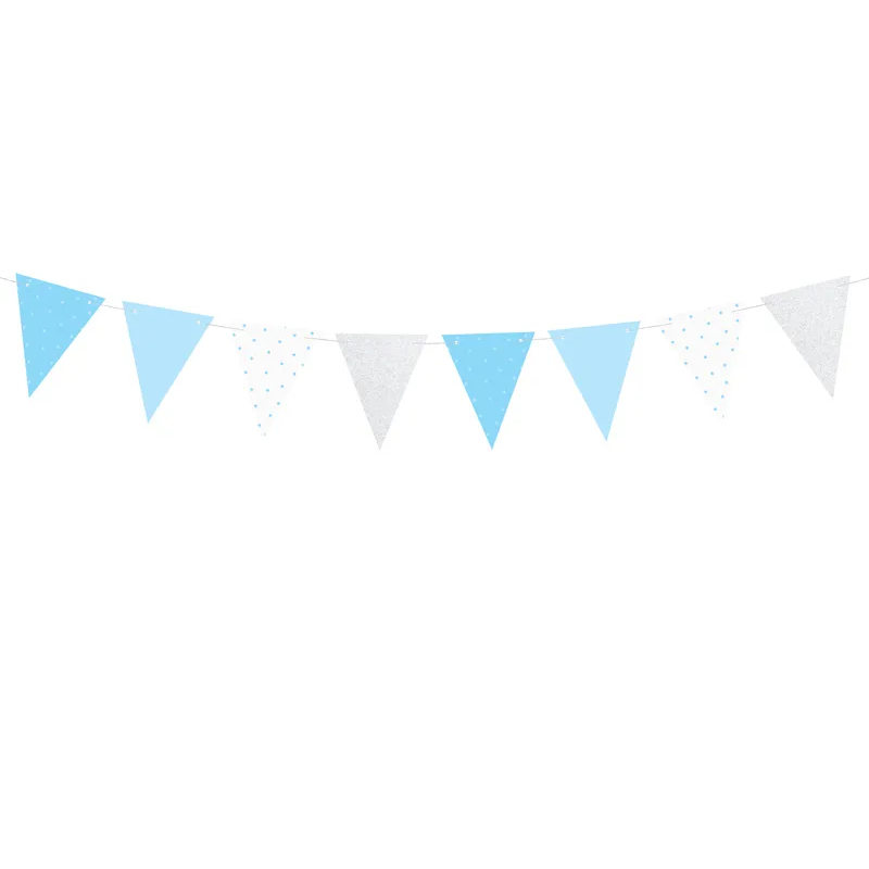 Wimpelkette 1. Geburtstag Blau