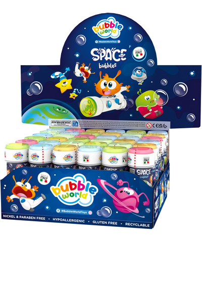 Bubble-making, Bubble solution, Space theme, Kids toy, Assorted colors