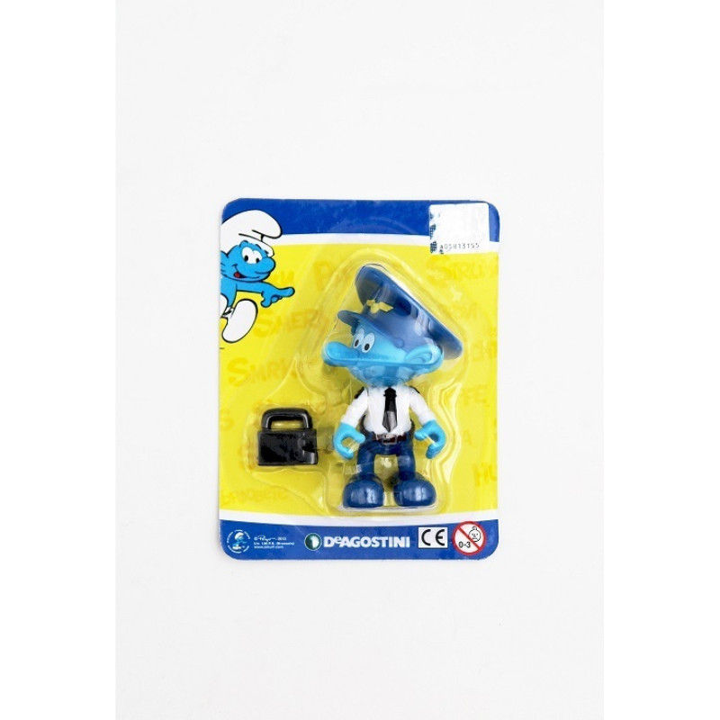 Kindergeburtstag-Tortendeko-Figur-Piloten-Schlumpf