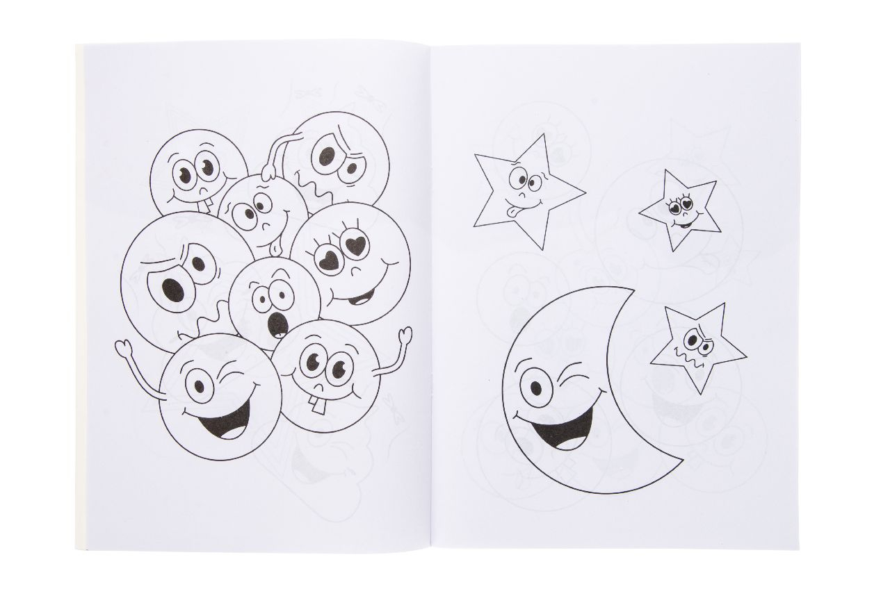 globes,  balloons,  smiley faces,  moon,  stars