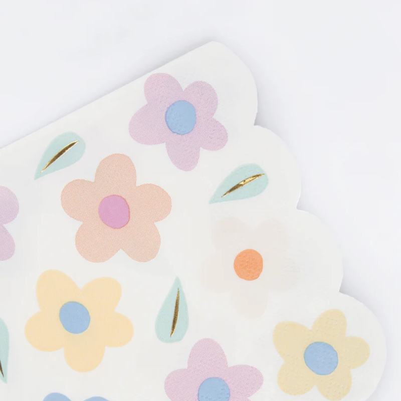 kinderparty Flowers_Servietten_detail1