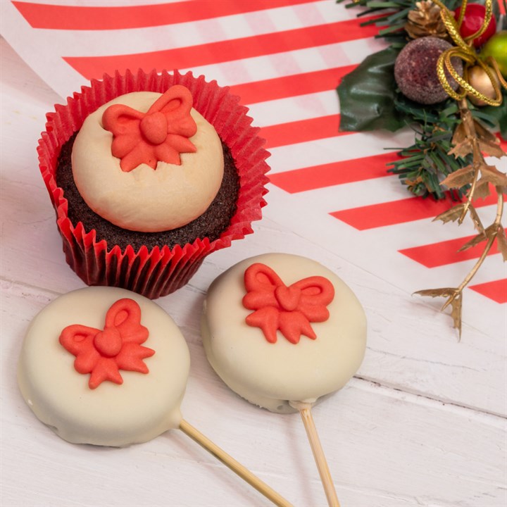 Cupcake, Fondant, Weihnachten, Blume, Zucker