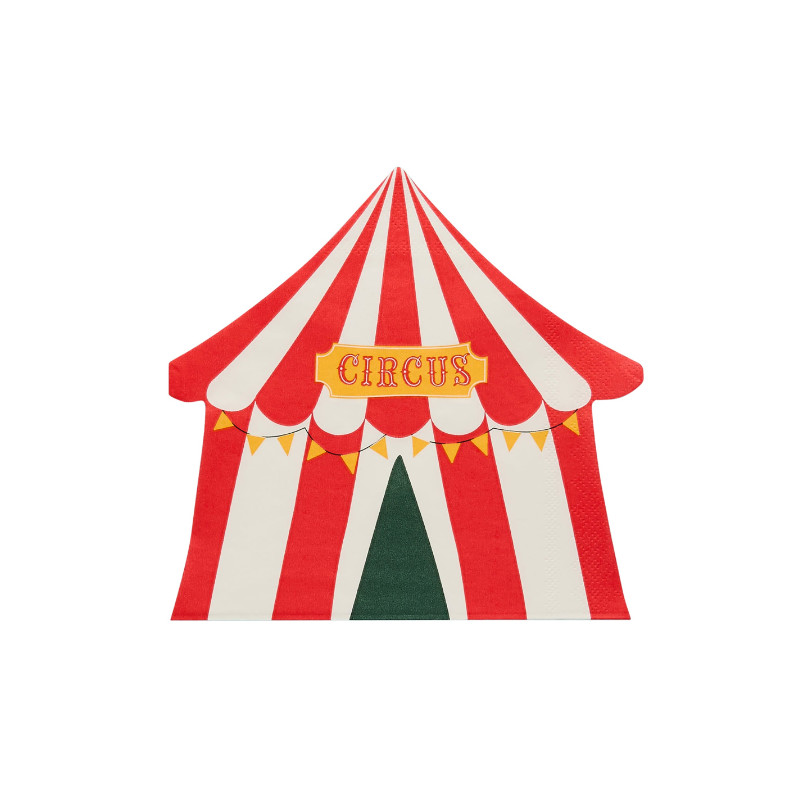 Serviettes Drôle de cirque, 16 pcs.