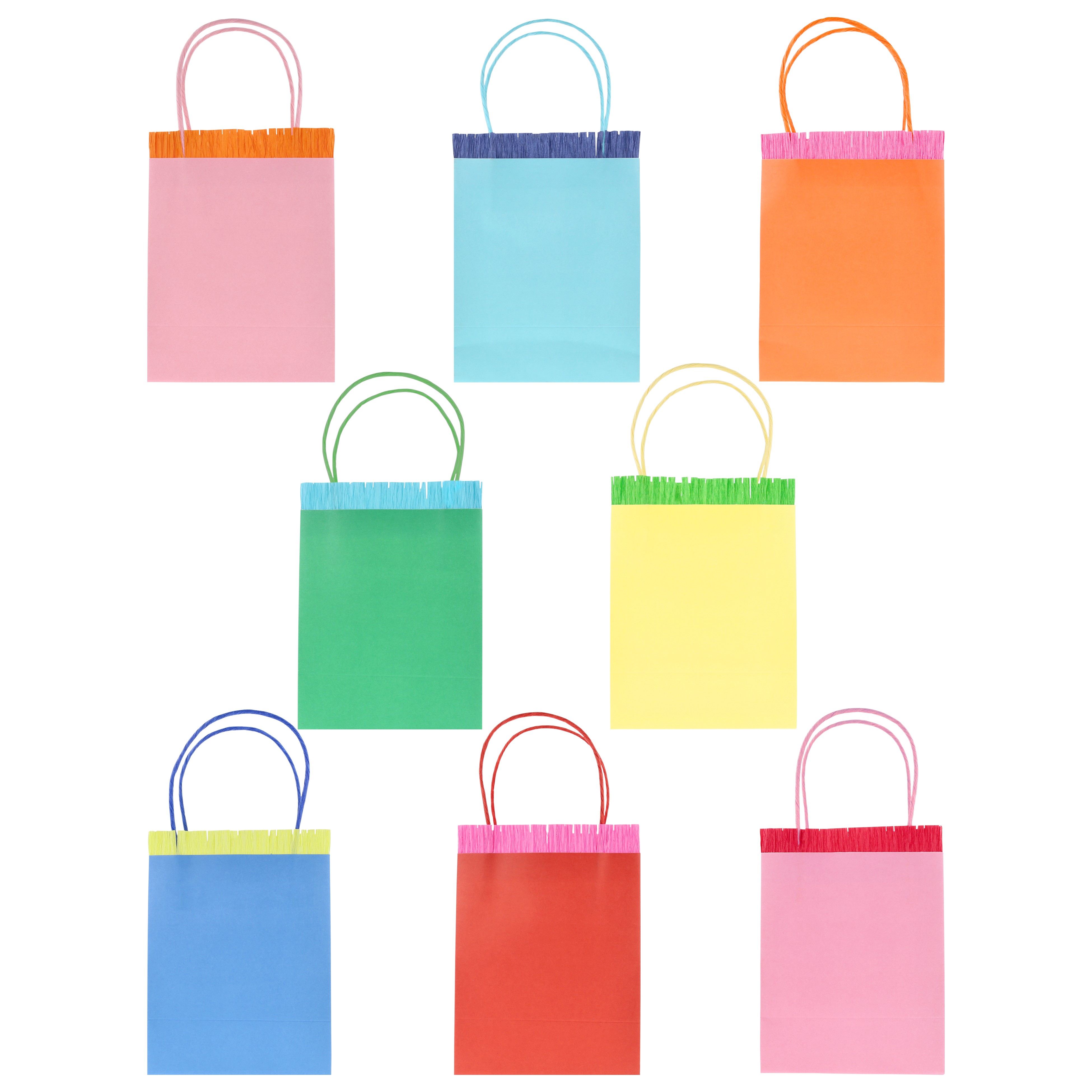 geschenktüte, klein, farbig, bunte tüten, grip-handle