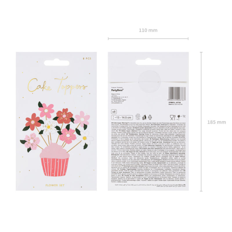 Kindergeburtstag-Cake_Topper_Blumen_Mix_2